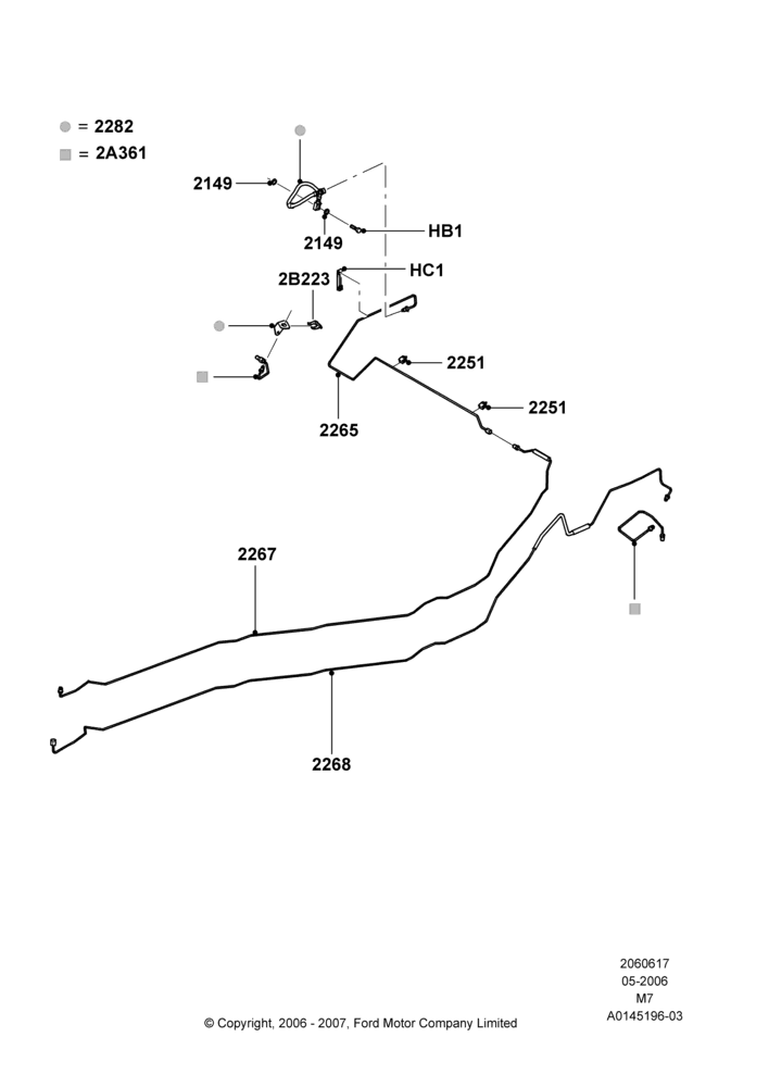 17A - REAR BRAKE LINES, Gas/Electric Hybrid; 01/MAY/2006-23/JUN/2008