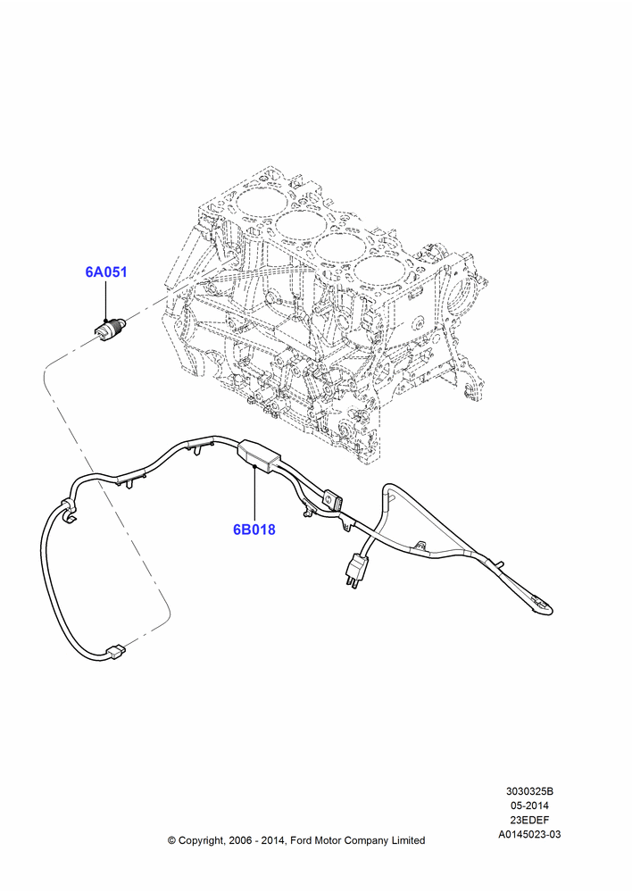 Engine Heater, 2.3LI4 16v Gas/Electric DOHC Hybrid