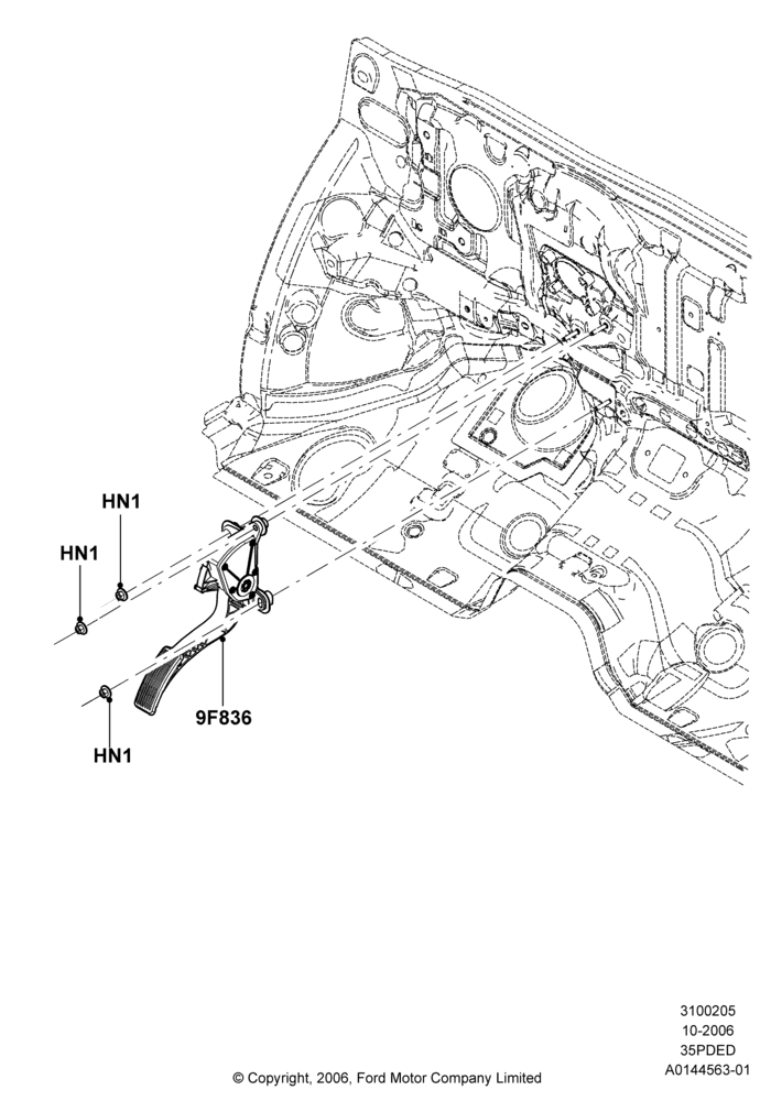 05A - Accelerator/Injection Pump Controls, 3.5L 4V DOHC VCT SMPI V6 Gas; 06/NOV/2006-24/DEC/2014