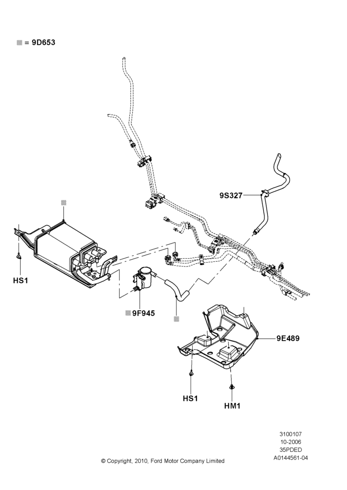 07A - Fuel Vapour System, 3.5L 4V DOHC VCT SMPI V6 Gas; 06/NOV/2006-12/JUL/2010