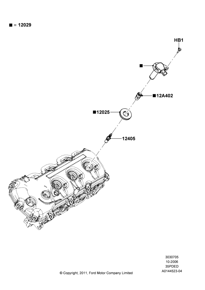 05A - Ignition Coil and Wires/Spark Plugs, 3.5L 4V DOHC VCT SMPI V6 Gas; 06/NOV/2006-12/JUL/2010