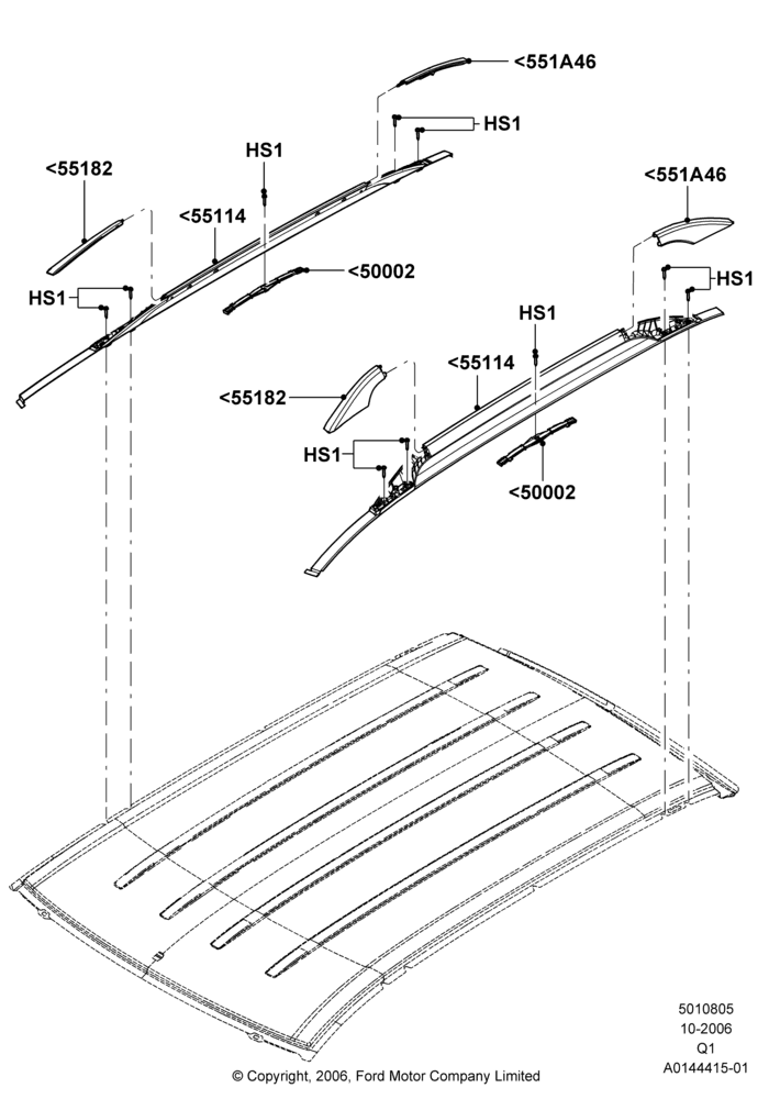 05A - Roof Rack Systems; 06/NOV/2006-24/DEC/2014