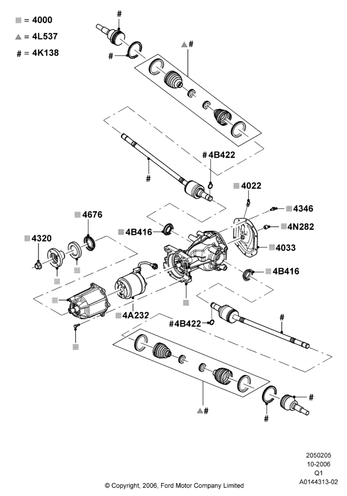 05A - Rear Axle; 06/NOV/2006-12/JUL/2010