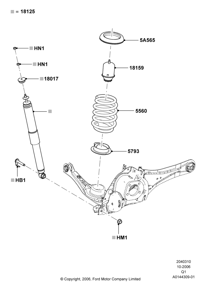 10A - Rear Springs and Shock Absorbers; 06/NOV/2006-18/SEP/2008