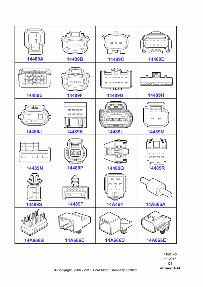 40 - Wiring Connectors; 06/NOV/2006-24/DEC/2014