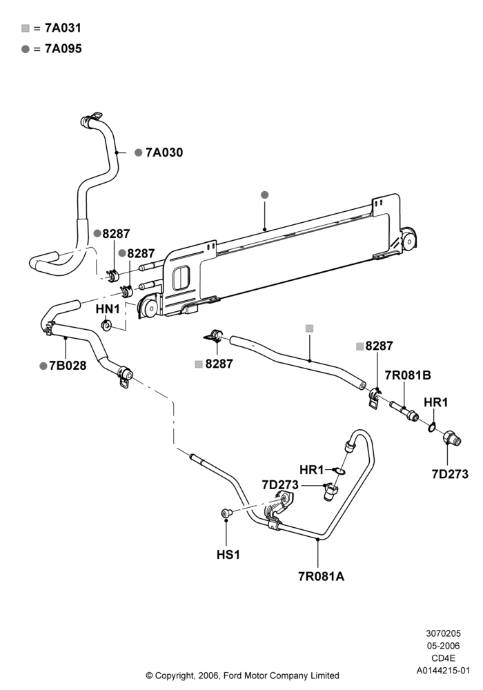 Transmission Cooling Systems, 4 Speed CD4E Automatic, Less Transmission Bypass Valve