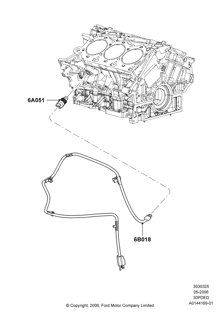 Engine Heater, 3.0 V6 24V DOHC EFI Modular