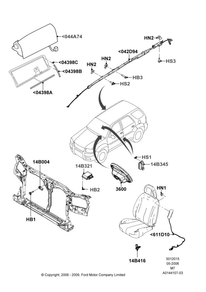 15A - Airbag System; 01/MAY/2006-08/JAN/2007