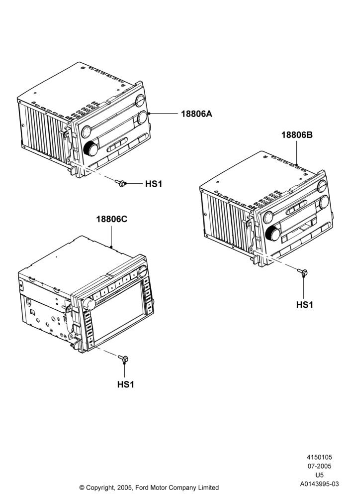 05D - Audio Equipment - Original Fit, Less Radio Reception Equipment; 12/DEC/2005-07/AUG/2006