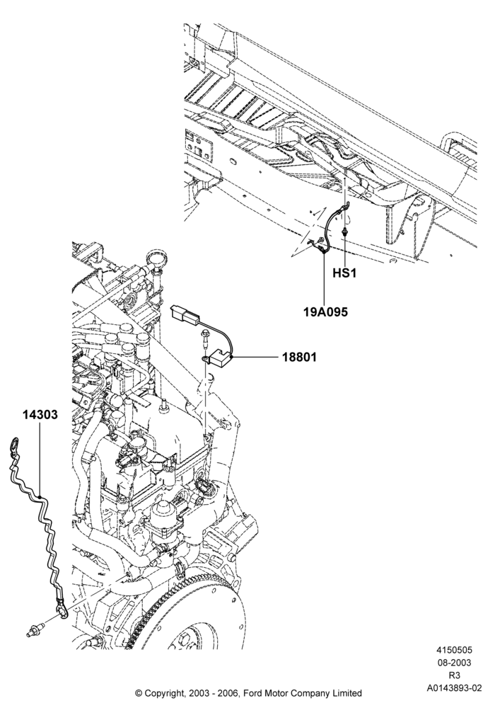 05A - Radio Suppression, 2.3L 4V NA I4 Petrol; 04/AUG/2003-16/DEC/2011