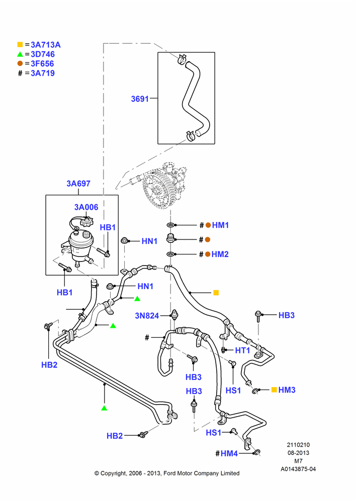 Supply & Return Hoses - Power Strg