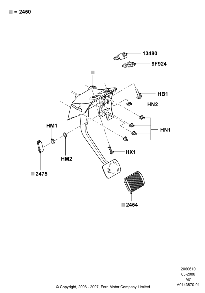 10A - Brake and Clutch Controls, 4 Speed CD4E Automatic, CVT Auto Trans Powersplit Elec; 01/MAY/2006-23/JUN/2008