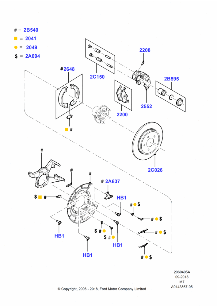 05A - Rear Brake Discs and Calipers, With 4 Wheel Disc-Brake; 01/MAY/2006-08/JAN/2007