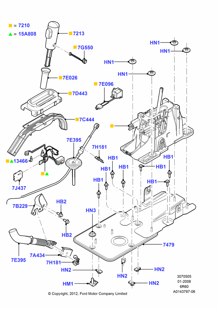 05C - Gear Change-Automatic Transmission, 6 Speed Auto Transmission 6R60; 30/JAN/2006-07/AUG/2006