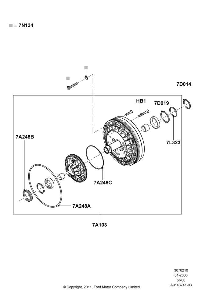 10C - Transmission Pump Assy, 6 Speed Auto Transmission 6R60, 6 Speed Automatic Trans (6R80); 30/JAN/2006-29/OCT/2010