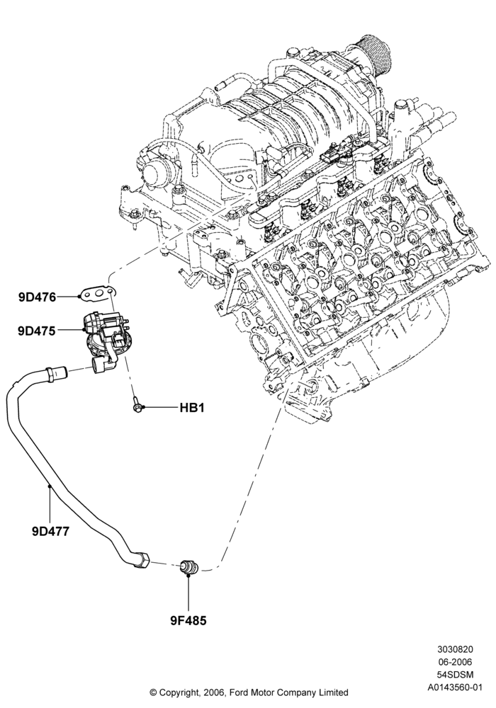 Exhaust Gas Recirculation, 5.4L 4V DOHC EFI S/C ALUM V8 G
