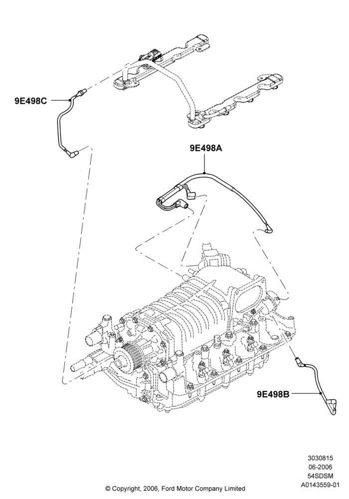 15B - Emission Control - Valves/Hoses, 5.4L 4V DOHC EFI S/C ALUM V8 G; 06/JUN/2006-30/APR/2012