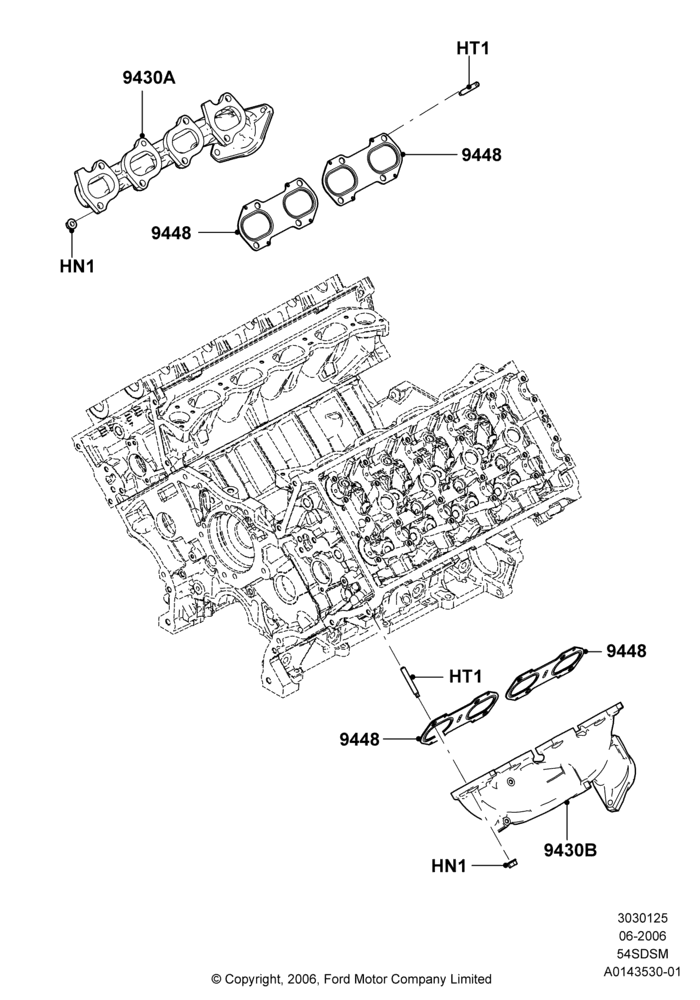 Exhaust Manifold, 5.4L 4V DOHC EFI S/C ALUM V8 G