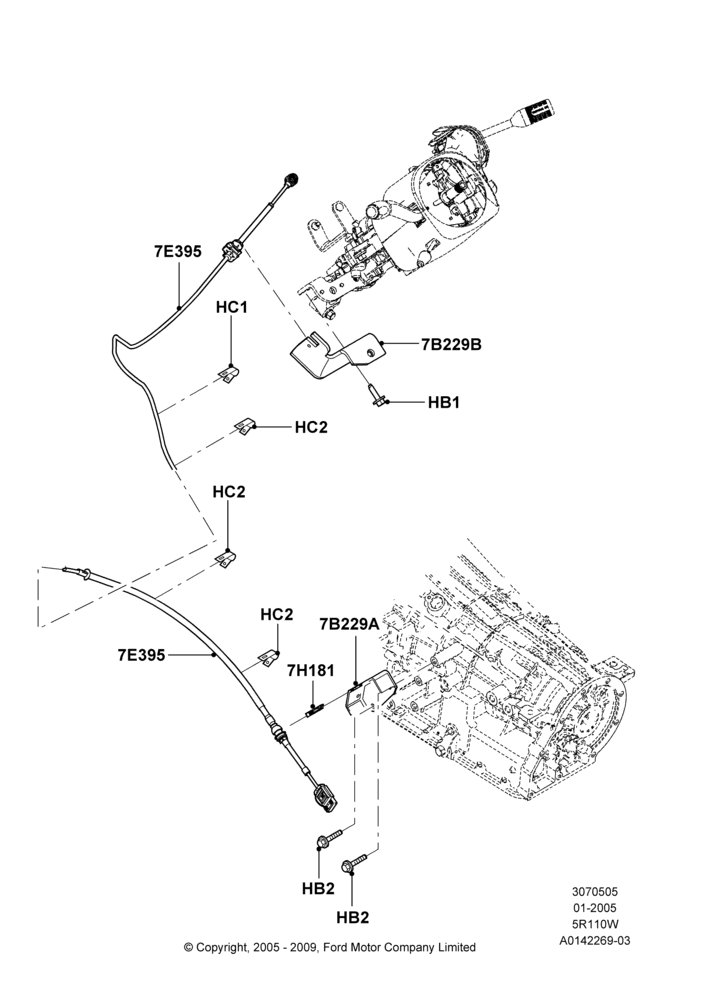 05B - Gear Change-Automatic Transmission, 5 Speed Auto 5R110W - HI/Torque, 5R110W 5 Speed Auto Trans NAAO; 03/JAN/2005