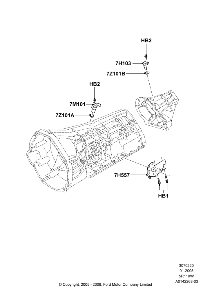 Transmission Modules and Sensors, 5 Speed Auto 5R110W - HI/Torque, 5R110W 5 Speed Auto Trans NAAO