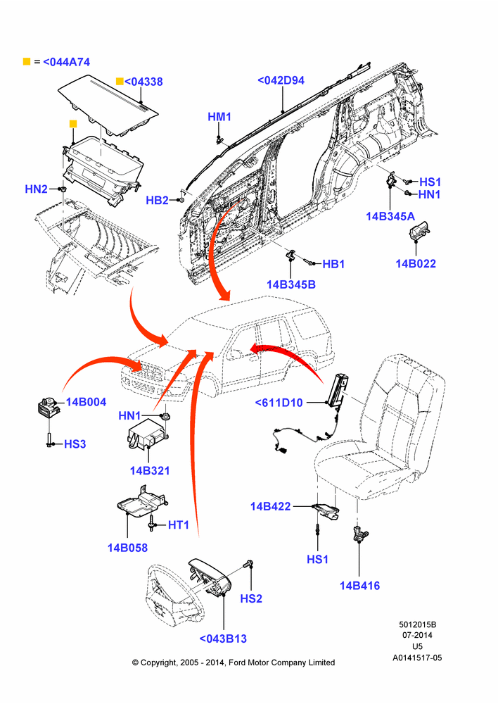 15B - Airbag System; 19/JUL/2005-16/DEC/2010