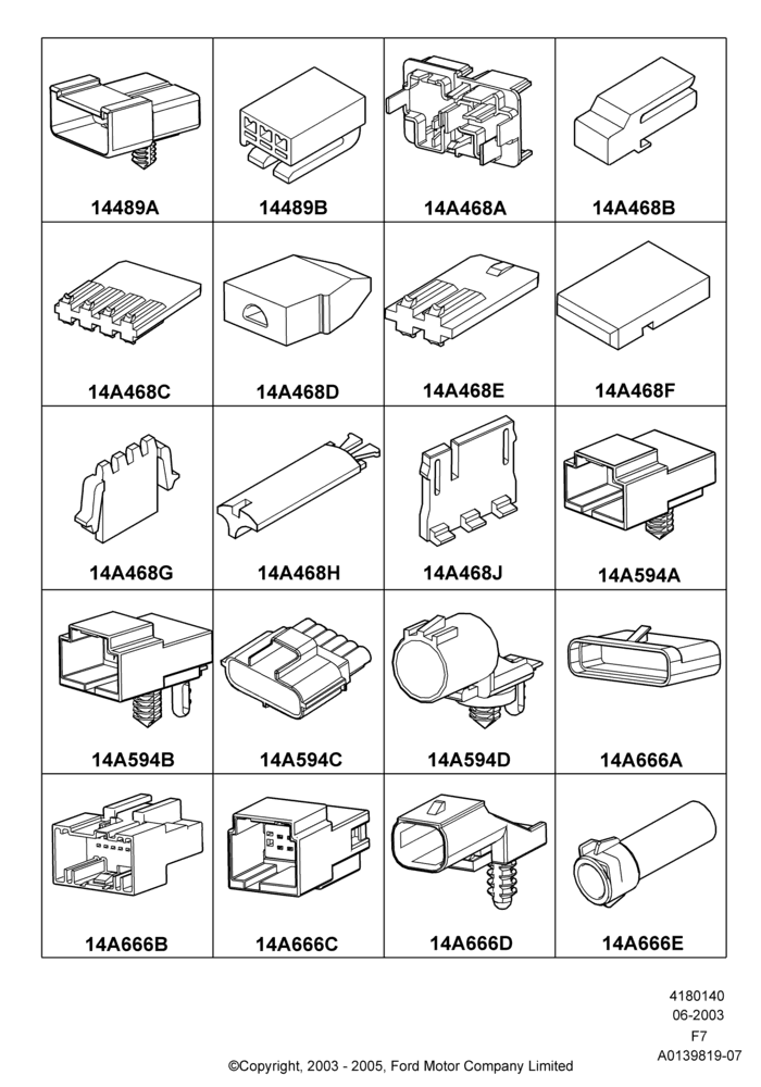 40C - Wiring Connectors, Page C; 19/JUL/2004-12/FEB/2010