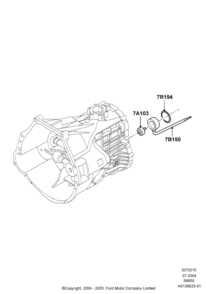 10B - Transmission Pump Assy, 6 Speed Manual Z/F S6-650, LHD 4WD (Part Time Drive), M6HD-W 6 Speed Manual Transmission; 19/JUL/2004-12/FEB/2010