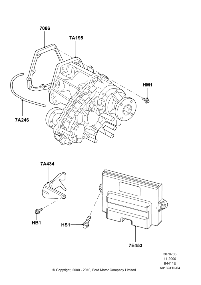 05A - Transfer Drive Case, With 2 Spd Trans Case With Ctl Trac; 13/NOV/2000-19/JUL/2005