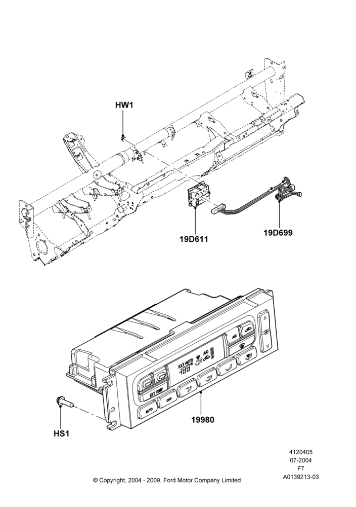 05E - Heater & Air Conditioning Controls, With Automatic Air Conditioning; 19/JUL/2004-18/DEC/2006