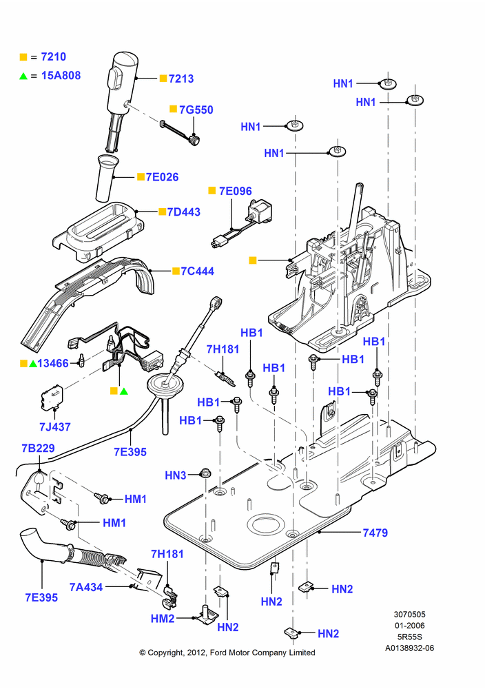05D - Gear Change-Automatic Transmission, 5 Speed Auto Transmission 5R55S; 30/JAN/2006-07/AUG/2006