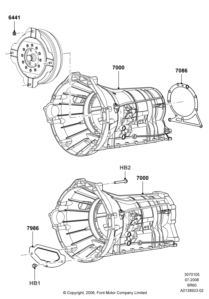 05A - Auto Trans Assy & Speedometer Drive, 6 Speed Auto Trans (6R75), 6 Speed Automatic Trans (6R80); 02/AUG/2006-22/AUG/2011