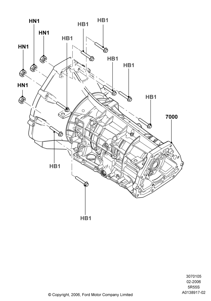05E - Auto Trans Assy & Speedometer Drive, 5 Speed Auto Transmission 5R55S; 30/JAN/2006-29/OCT/2010