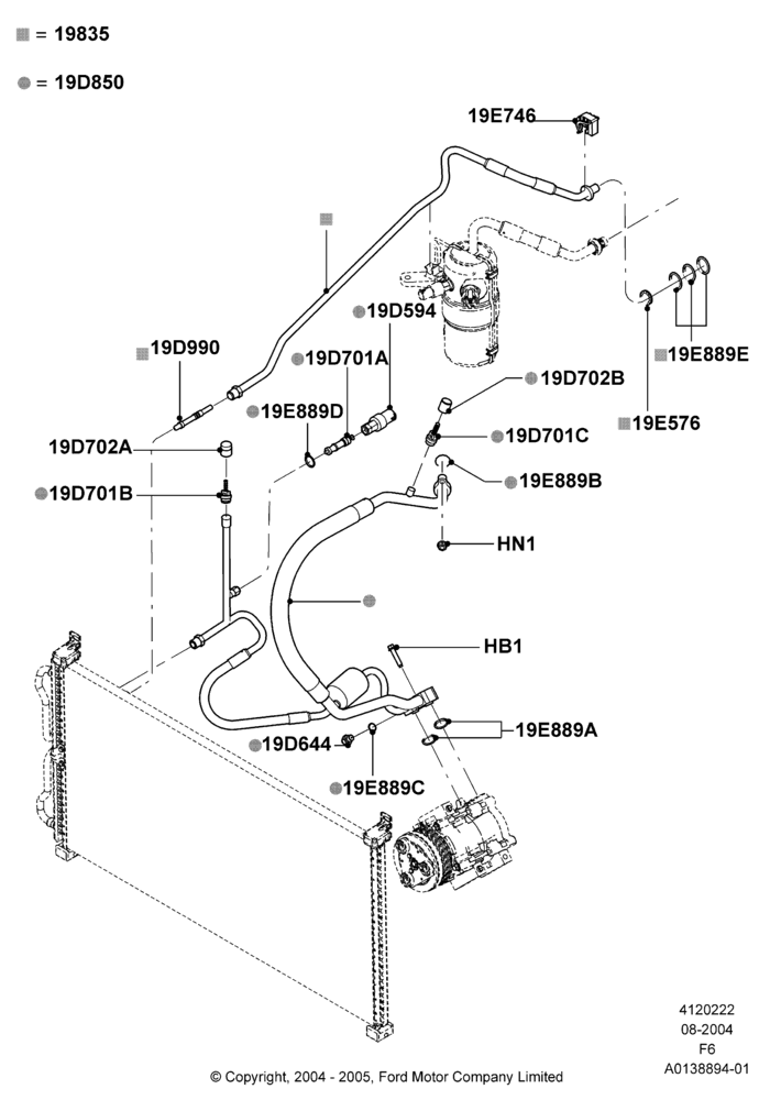 22C - Air Conditioning System, 5.4L 3V V8, Romeo 4.6 SOHC EFI; 23/AUG/2004-17/JUL/2006