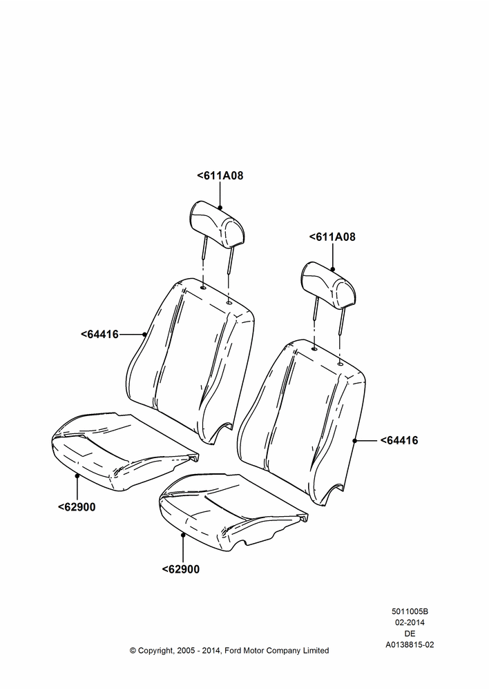 05B - Front Seat Covers, Mercury Division Derivative; 01/AUG/2005-30/AUG/2006