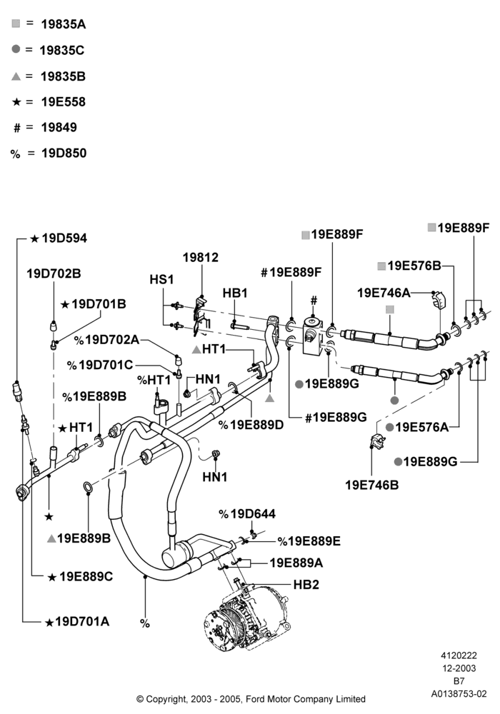 22B - Air Conditioning System; 01/DEC/2003-02/AUG/2004