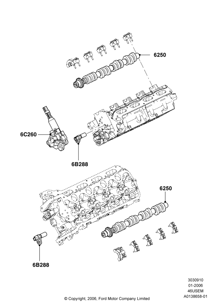 Camshaft, 4.6L 3V V8