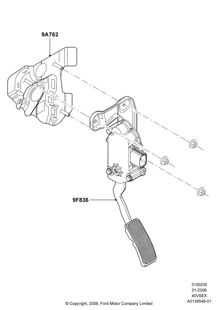 05G - Accelerator/Injection Pump Controls, 4.0L V6 12V SOHC EFI; 30/JAN/2006-29/OCT/2010