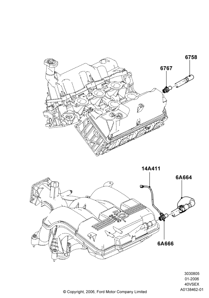 05G - Emission Control - Crankcase, 4.0L V6 12V SOHC EFI; 30/JAN/2006-29/OCT/2010