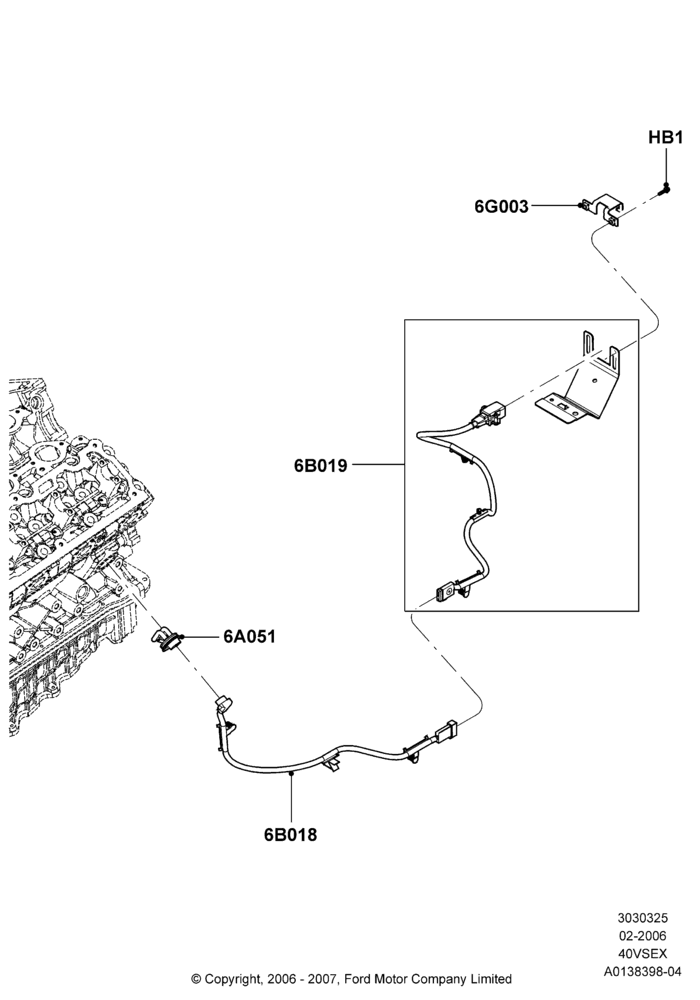 25E - Engine Heater, 4.0L V6 12V SOHC EFI; 30/JAN/2006-29/OCT/2010