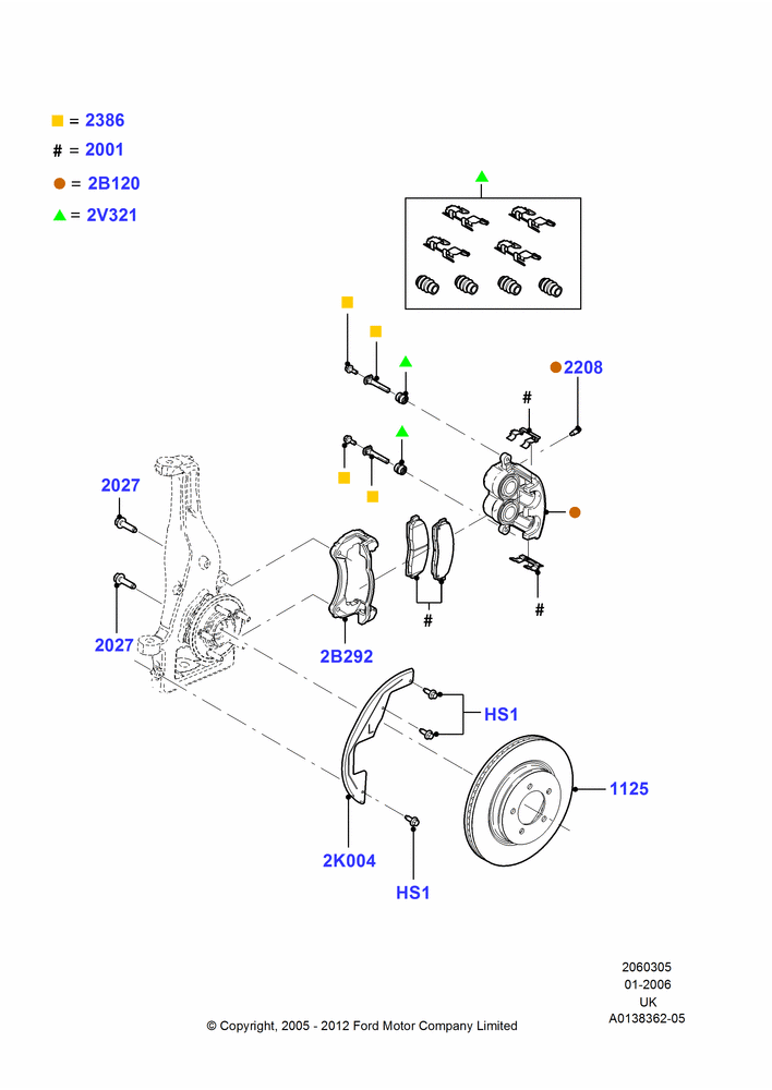 05 - Front Brake Discs and Calipers; 30/JAN/2006-29/OCT/2010