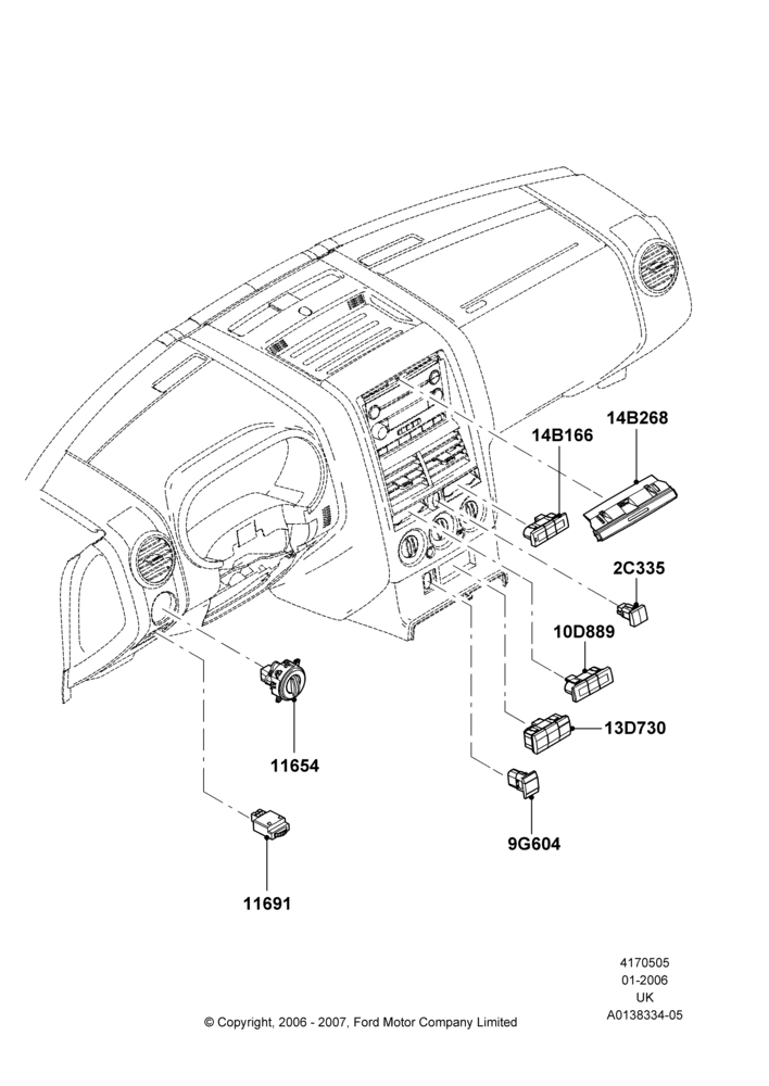05 - Instrument Panel Related Parts; 30/JAN/2006-29/OCT/2010