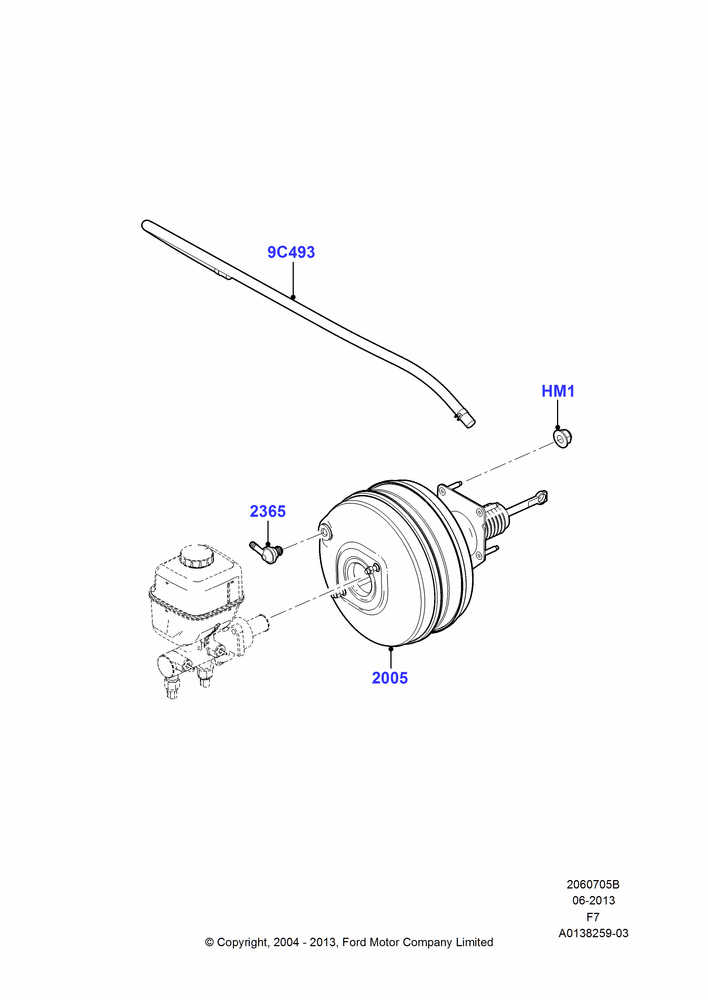 05B - Brake Booster, 6.8L Gas EFI V10; 19/JUL/2004-18/DEC/2006