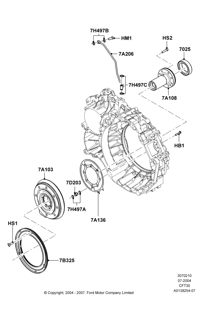 10B - Transmission Pump Assy, CVT Select Shift Transmission; 12/JUL/2004-30/APR/2007