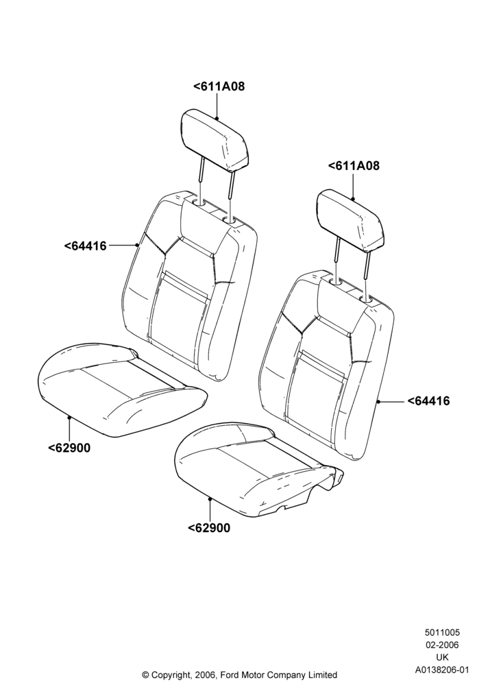 05A - Front Seat Covers; 30/JAN/2006-25/JUN/2007