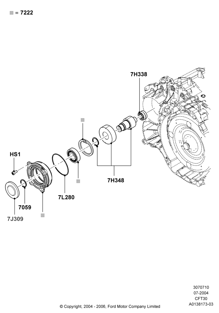 10B - Transfer Drive Components, CVT Select Shift Transmission; 12/JUL/2004-30/APR/2007