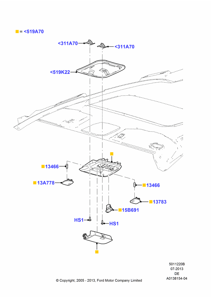 20B - Console - Overhead, Mercury Division Derivative; 01/AUG/2005-04/FEB/2009