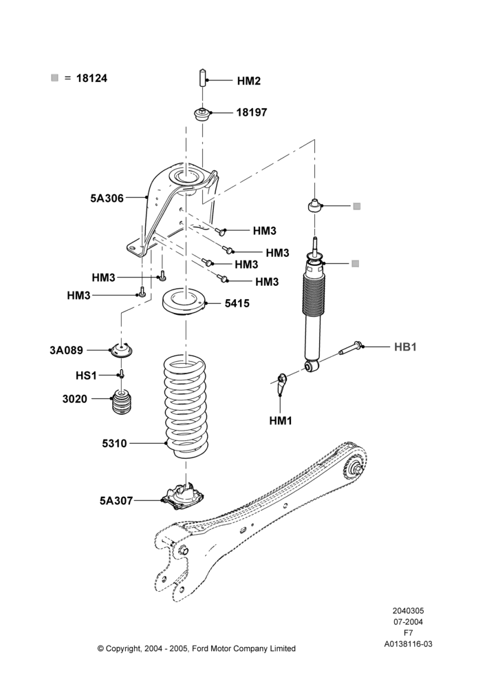 05C - Front Suspension Struts and Springs, Ford 550 Series, Ford 450 Series; 19/JUL/2004-18/DEC/2006