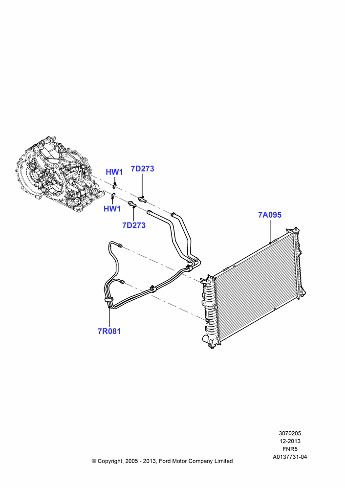 05 - Transmission Cooling Systems, 5 Speed Auto Mazda FNR5; 03/OCT/2005-04/FEB/2009