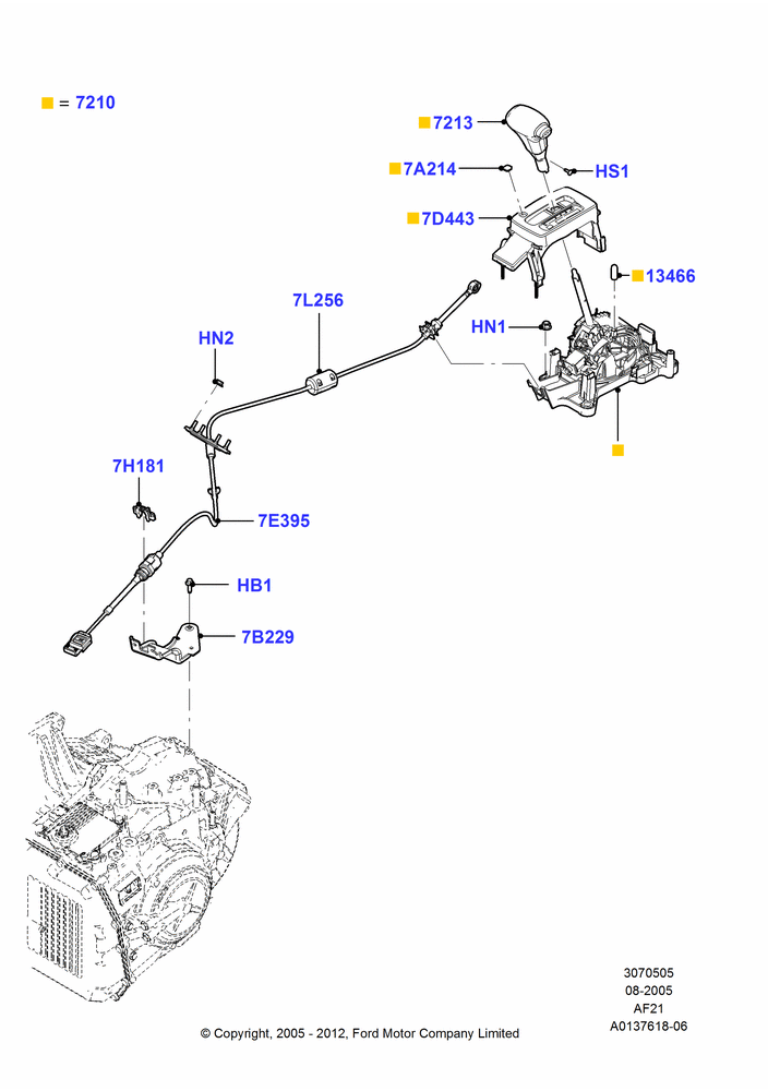 05B - Gear Change-Automatic Transmission, 6-Speed Automatic Transaxle - AWF21; 01/AUG/2005-04/FEB/2009