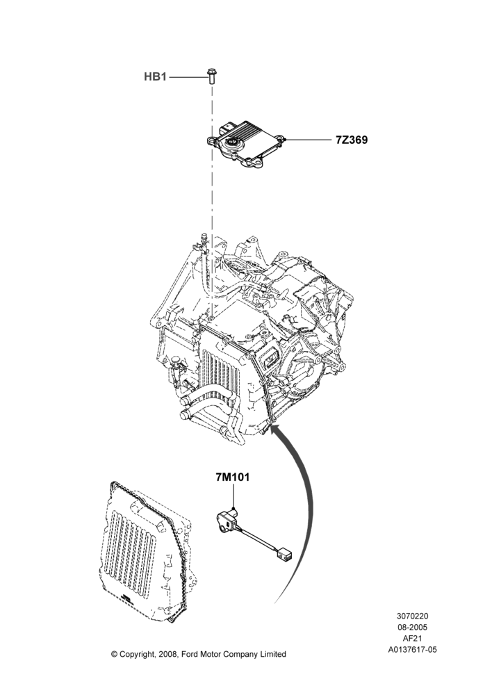 20B - Transmission Modules and Sensors, 6-Speed Automatic Transaxle - AWF21; 01/AUG/2005-29/JUL/2012